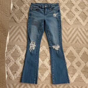 American Eagle High Rise Skinny Kick Jeans
